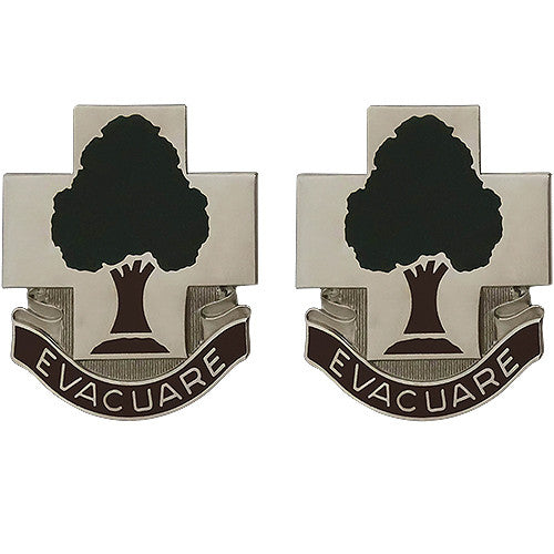 115th Field Hospital Unit Crest (Evacuare) Army Unit Crests