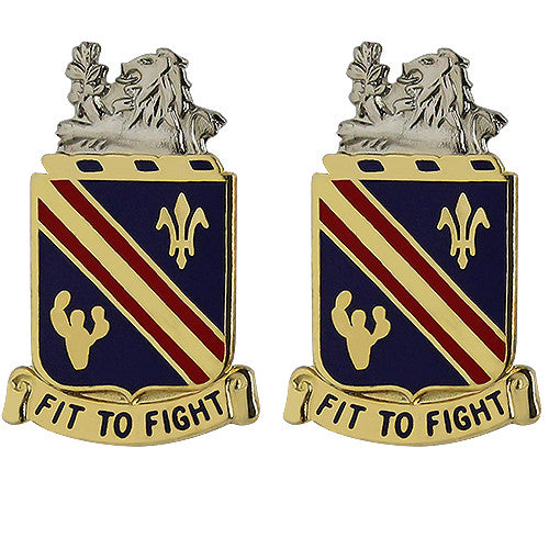152nd Cavalry Regiment Unit Crest (Fit to Fight) Army Unit Crests