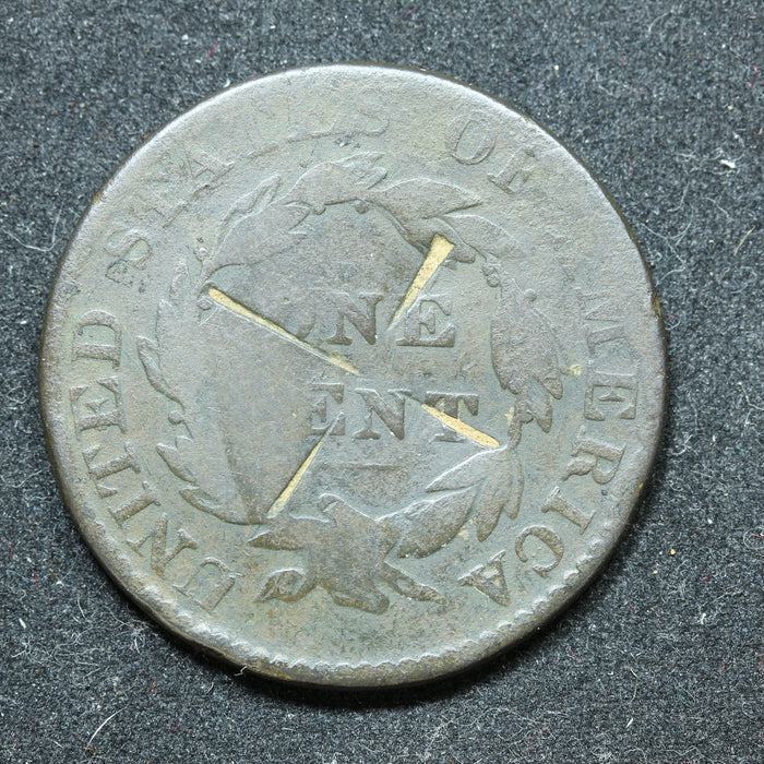 1822 Coronet (Matron) Head US Large Cent 1C Penny