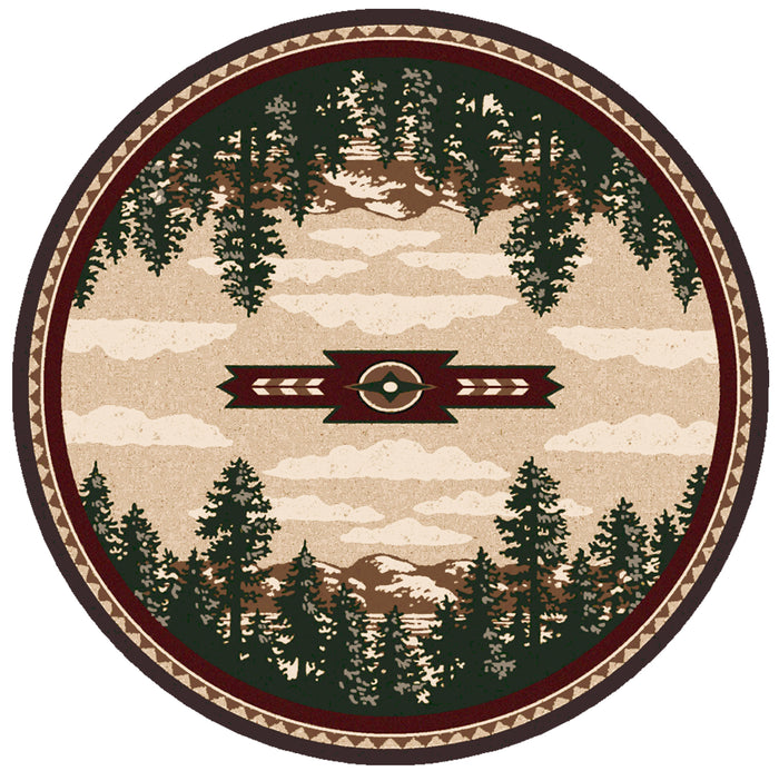 Image of an area rug, Autumn Point - Wine