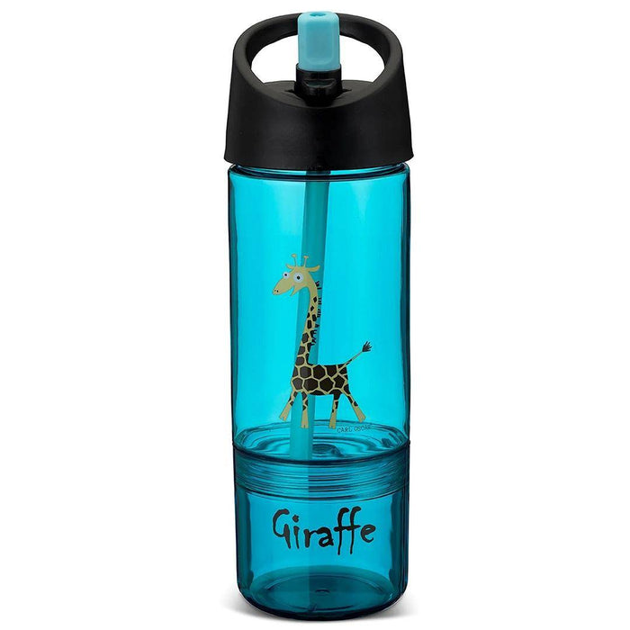 Carl Oscar 2-in-1 Trinkflasche Türkis mit 300 ml und 150 ml Behälter