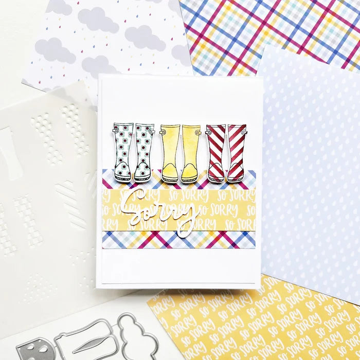 Catherine Pooler - 6x6 Patterned Paper - Signature Sorry. Available at Embellish Away located in Bowmanville Ontario Canada. Example by Erika at Catherine Pooler Designs.