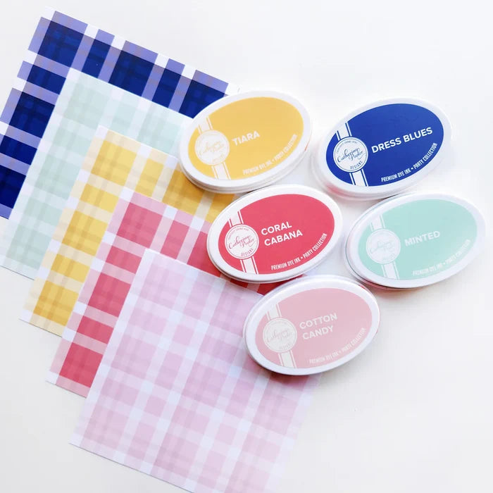 Catherine Pooler - Patterned Paper - Charismatic. Plaid print, a timeless touch. Available at Embellish Away located in Bowmanville Ontario Canada.