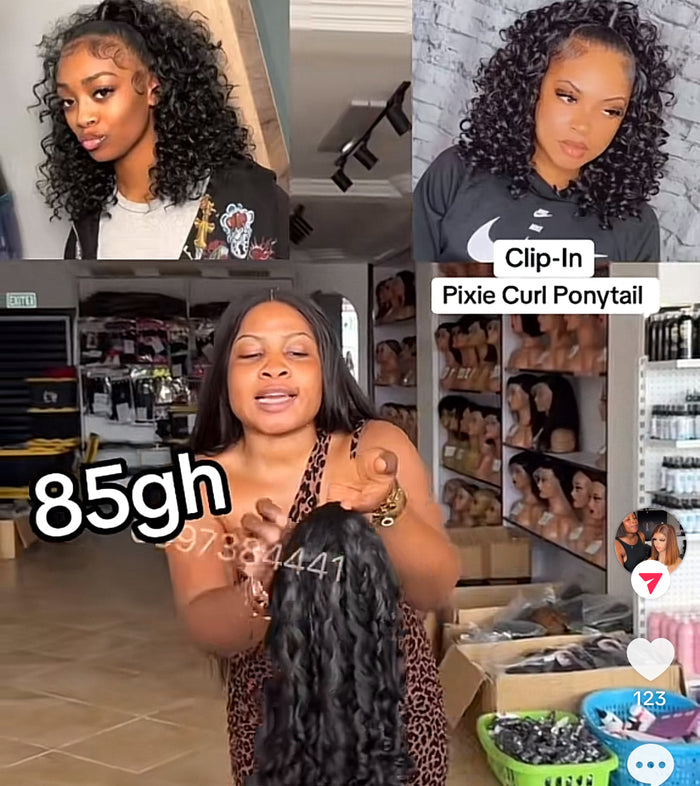 Clip-in Pixie Curl Ponytail