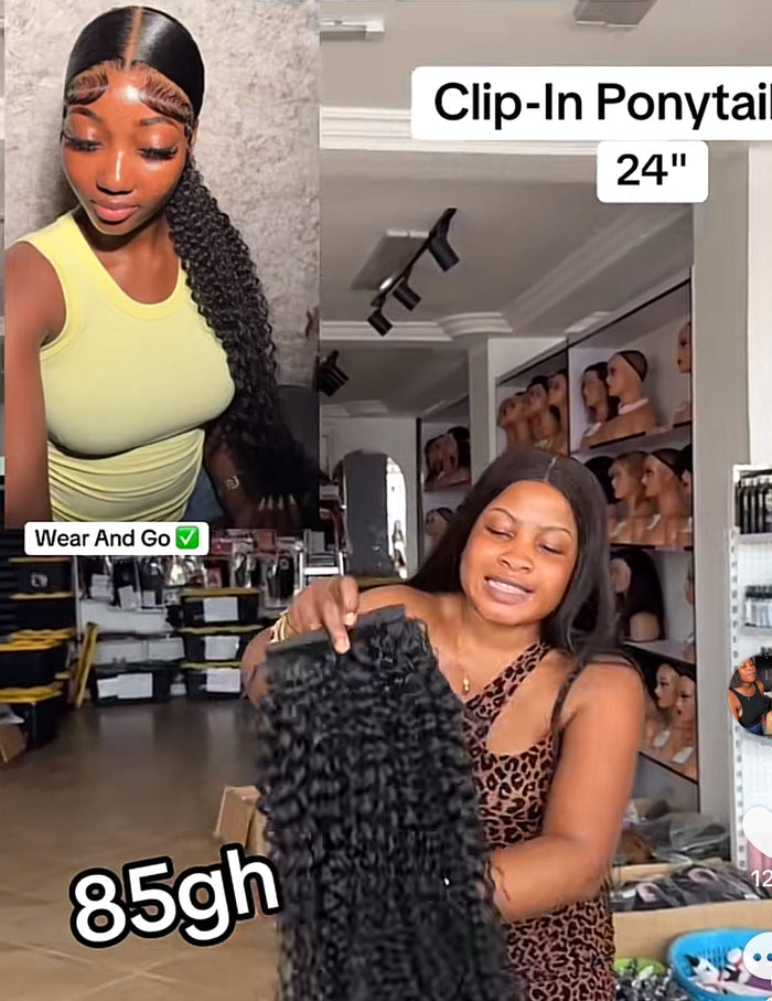 Clip-In Ponytail 24” (Curls)