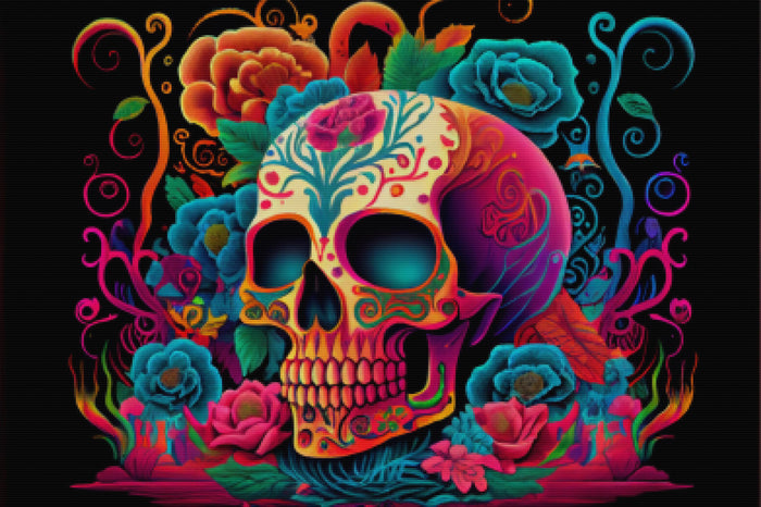Day Of The Dead Vibrant Colors