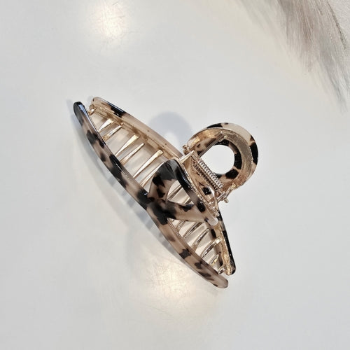 Done Large Twist Claw Clip Light Leopard/Gold