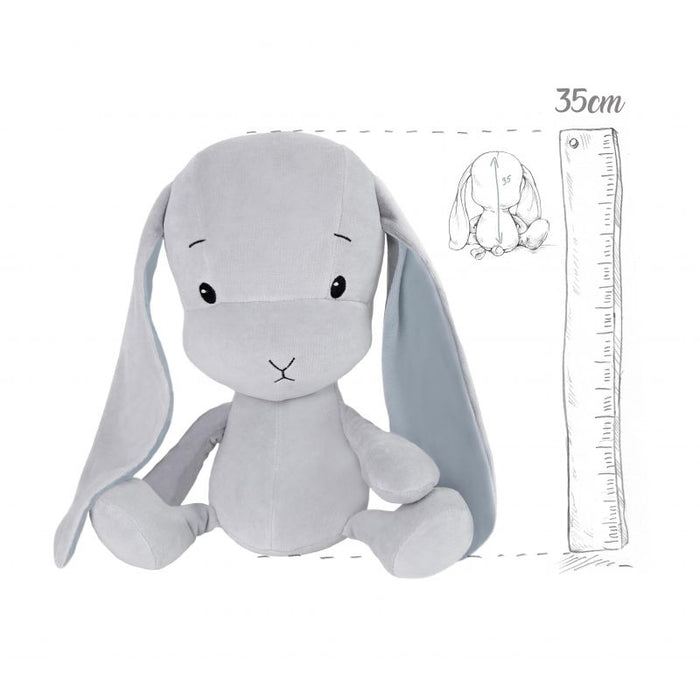 Effiki Kuscheltier Hase Grau 35 cm personalisierbar