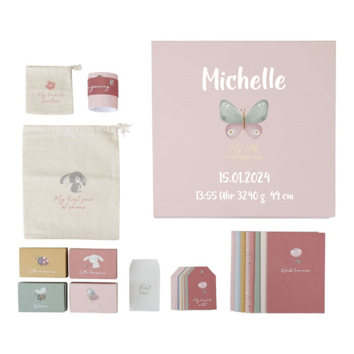 Erinnerungsbox Flowers & Butterflies – Baby-Erinnerungen