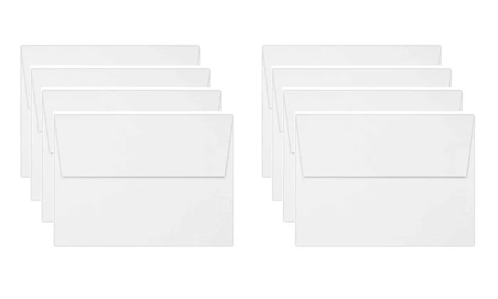 Gina K. Designs - Envelopes - 5x7 - White. 8 pack. Available at Embellish Away located in Bowmanville Ontario Canada.