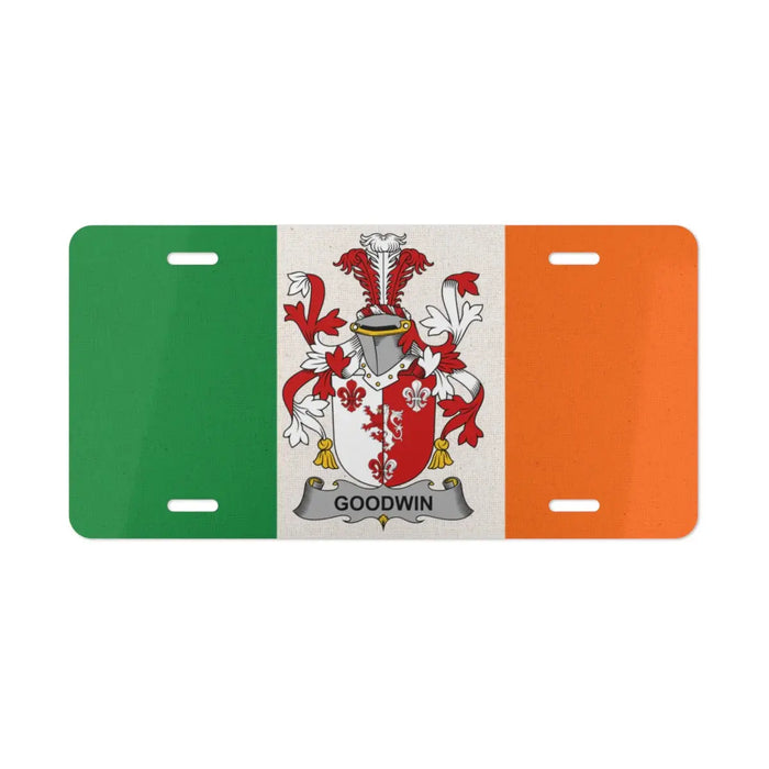 Irish Heritage Family Crest License Plate