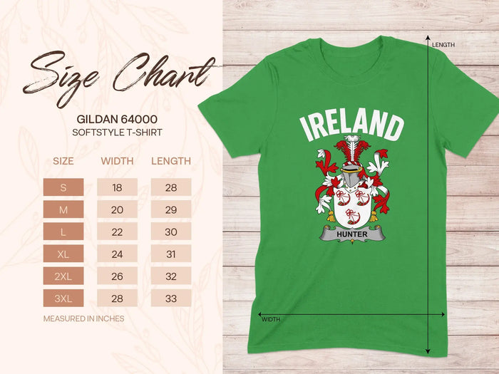 Ireland Hunter Coat of Arms Softstyle T-shirt