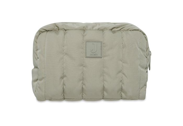 Jollein Kosmetiktasche Puffed Olive Green 21 × 14 cm