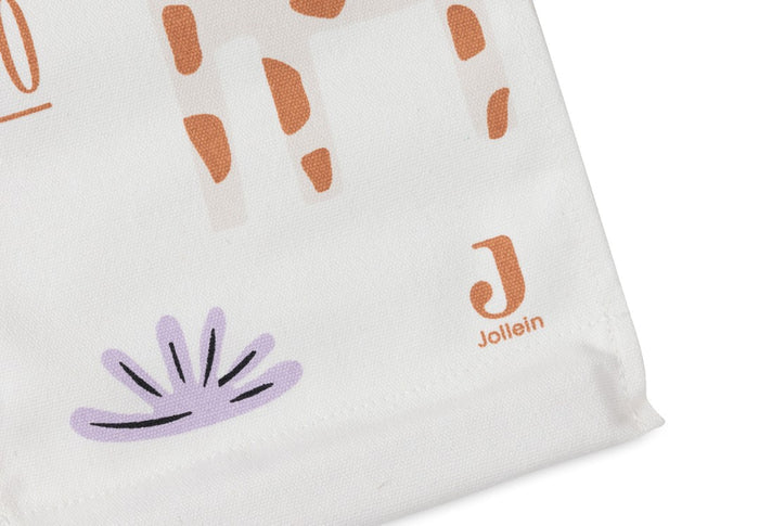 Messlatte Jungle Jambo von Jollein – dekorative Kinderzimmer-Messlatte mit Aufhängeschlaufe und Tiermotiven