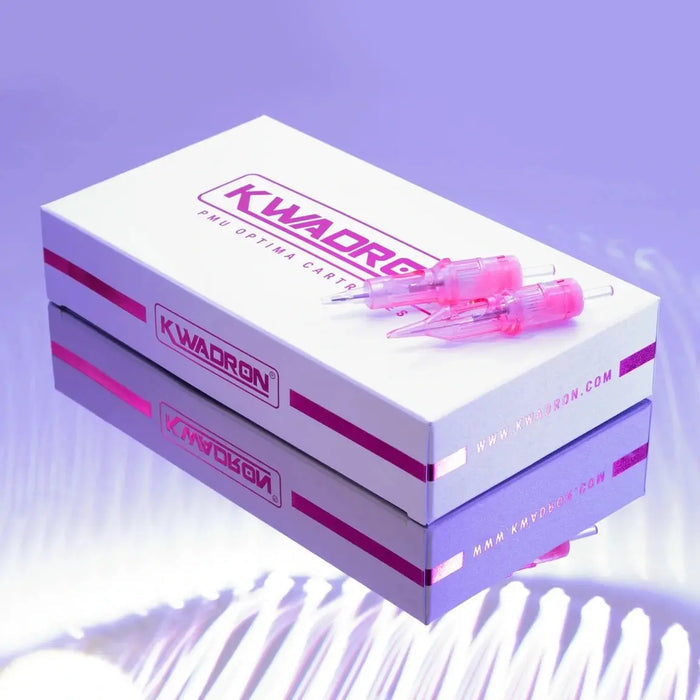 Kwadron Optima PMU Cartridges 25/01 RLLT Round Liner Long Taper Box of 20 Supreme Permanent