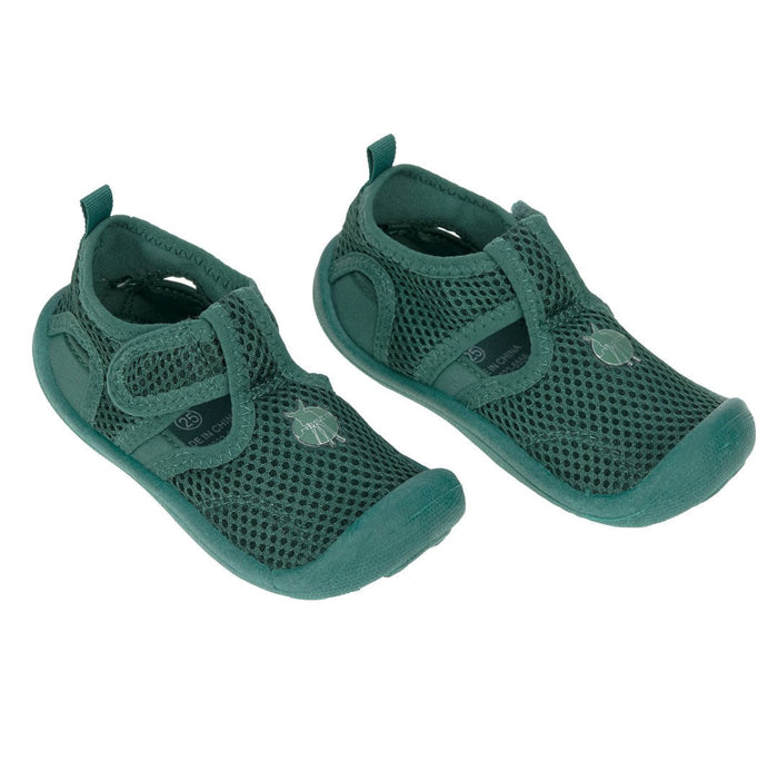 Lässig Kinder-Badeschuhe Grün Größe 19 mit Klettverschluss und flexibler TPR-Sohle