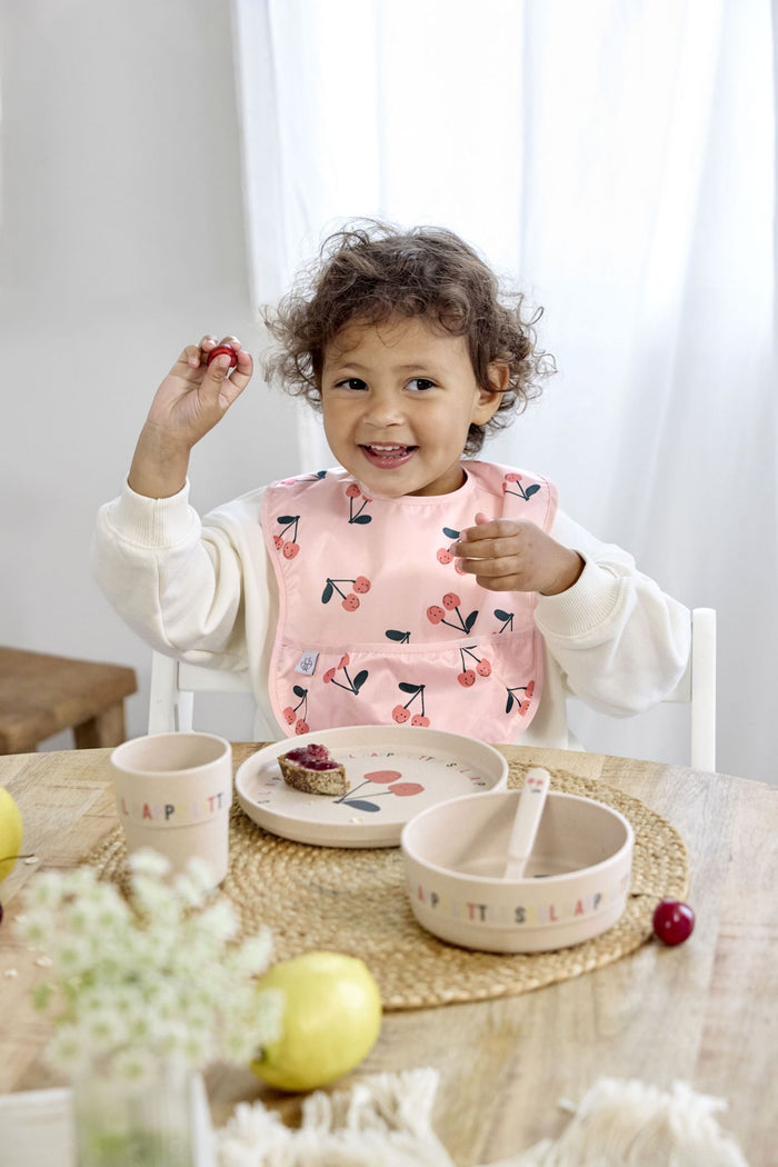 Lässig Happy Fruits Cherry Kinder-Geschirrset mit rutschhemmendem Ring