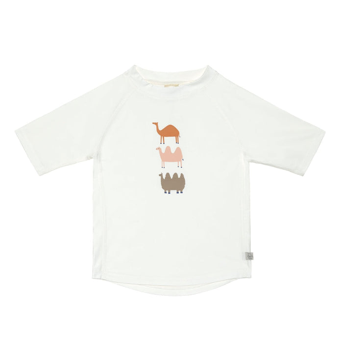Lässig UV-Badeshirt Kamel Weiß in Größe 74/80 mit UV-Schutz 60