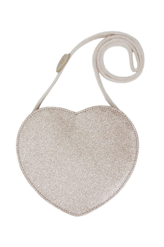 leevje Kinderhandtasche Glitter Heart in Herzform 18 × 16 cm