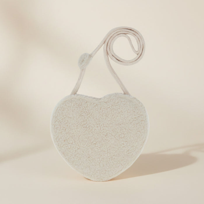 leevje Kinderhandtasche Teddy Heart in Herzform 18 × 16 cm