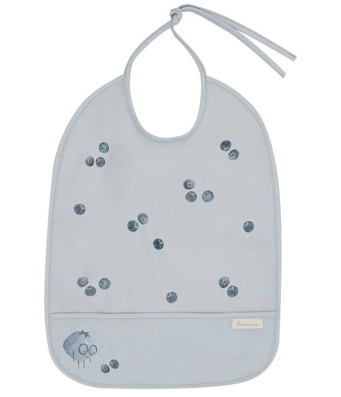 leevje Lätzchen Blueberries Blau mit Auffangtasche