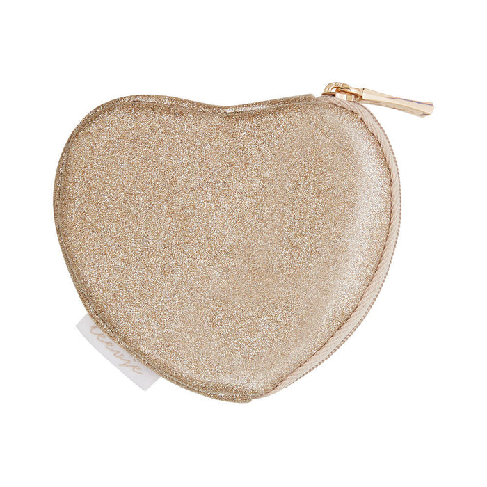 leevje Portemonnaie Glitter Heart mit Reißverschluss