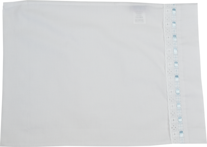 Lullaby Set Blue Ribbon Heirloom Pillow Case