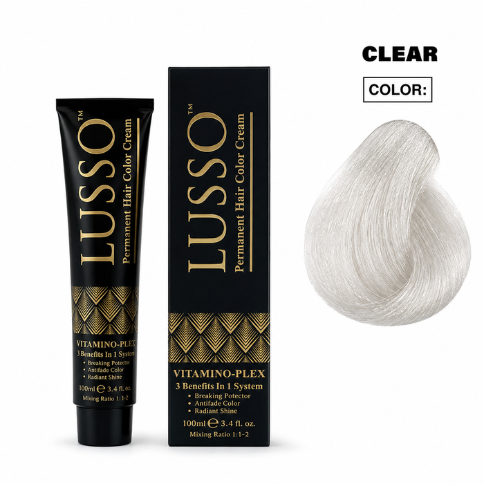 LUSSO Permanent Hair Colour Cream 100 ml – Clear