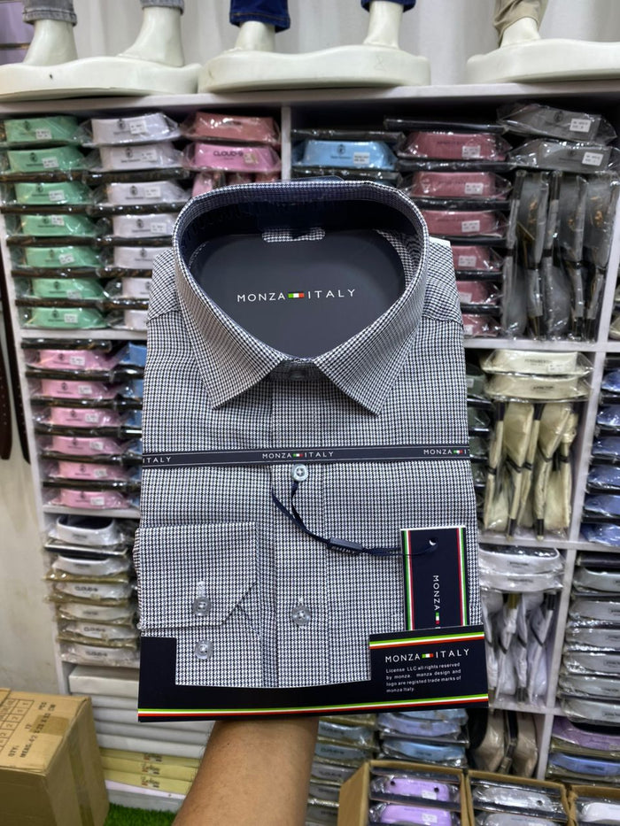 Monza Italy Men's Dress Shirt - Olive Green