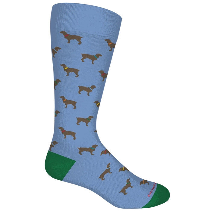 Multicolor Dog Socks - Main View - Brown Dog