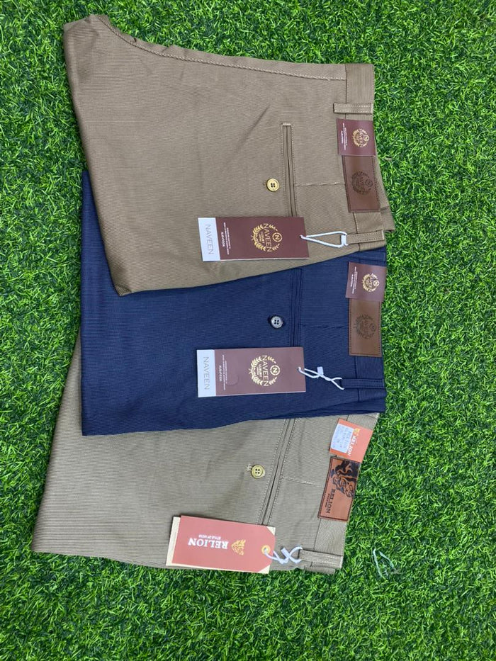 Naveen Khaki Pants - Navy Blue