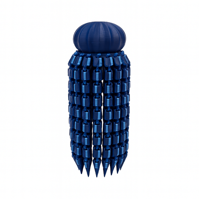 Navy and Light Blue Jellyfish 3D Printed Fidget Toy - Main View - Karma Train 3D Printing