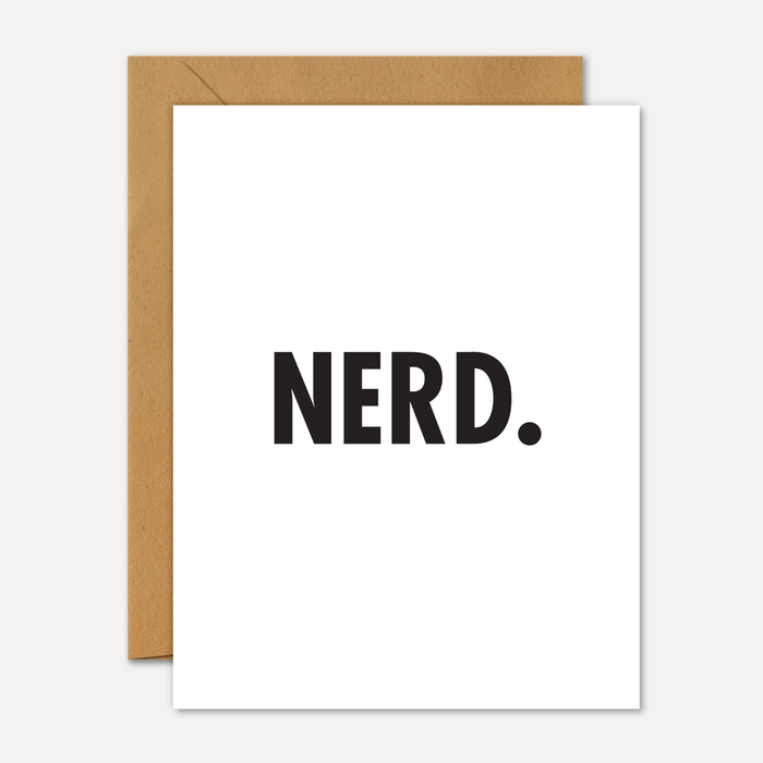 Nerd - Graduation Card - Footnotes Paper
