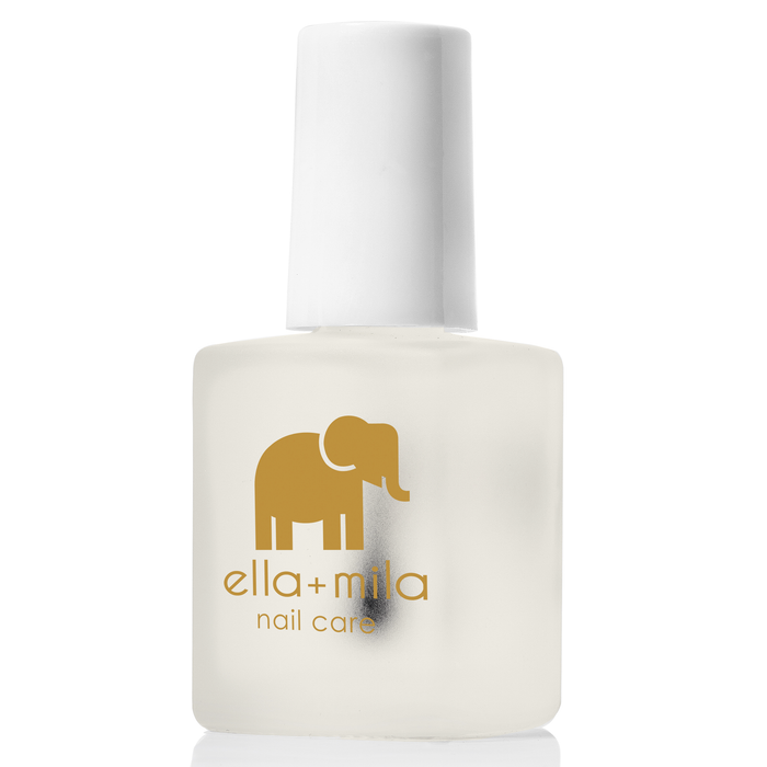 No More Biting nail biting prevention bottle, frosted glass with brush cap