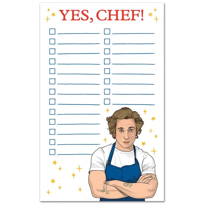 Notepad: Yes, Chef!
