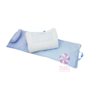 Oh Mint Baby Blue Seersucker Nap Roll
