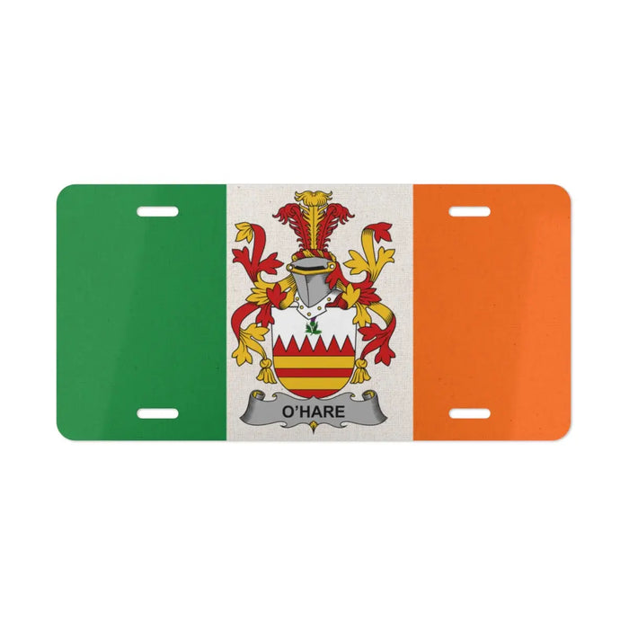O'Hare Irish Coat of Arms License Plate