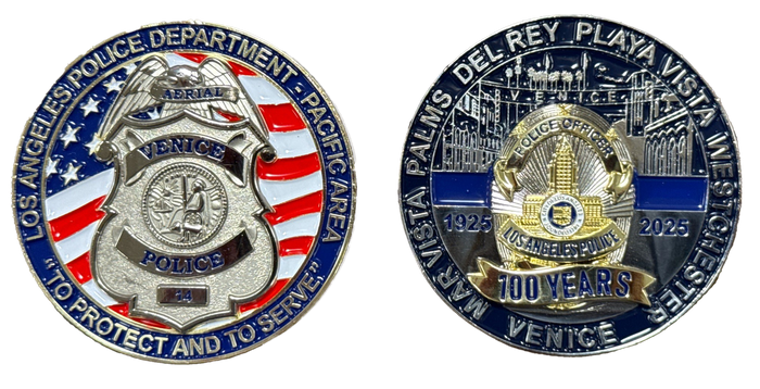 Pacific Division Limited Edition 100th Anniversary Challenge Coin