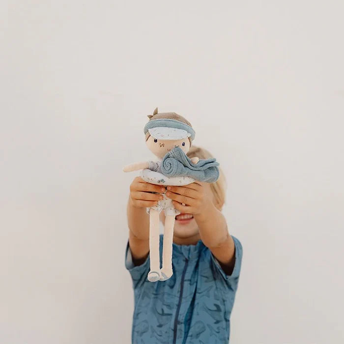 Jim Summer Stoffpuppe, 35 cm groß, als Geschenk für Kinder