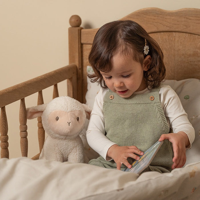Kuscheltier Schaf aus weichem Polyester für Babys ab Geburt