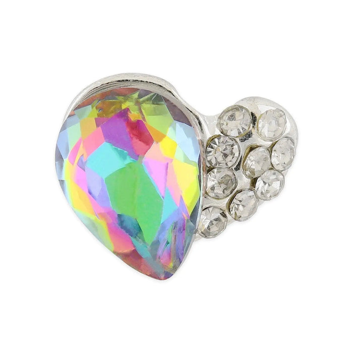Pot of 10 Charms - Multi-colour Heart Naio Nails