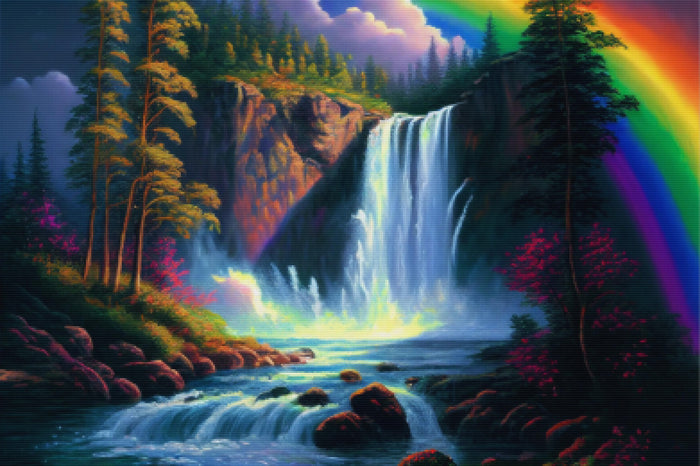 Rainbow On The Waterfall