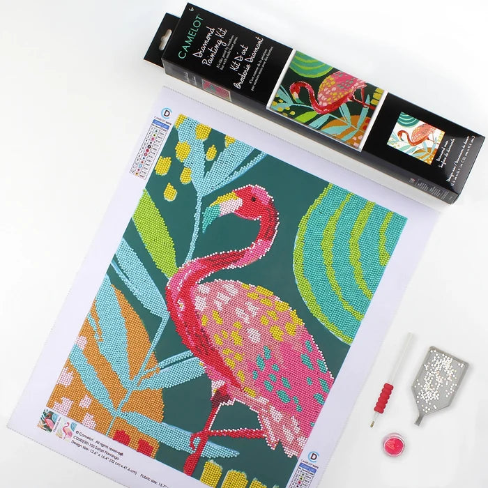 Safari Flamingo Diamond Painting Kit
