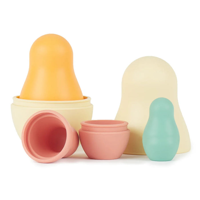 Bieco Silikon Matroschka Tropical Vibes mit 4 Puppen und 7 Teilen