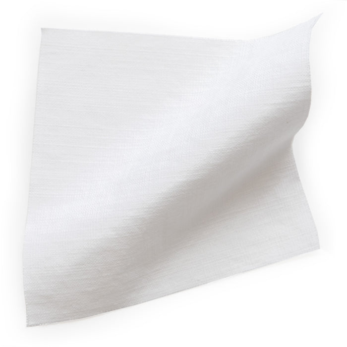 Snow fabric sample in soft cotton texture with subtle weave, made-to-order with quick turnaround, crafted in the USA quality.