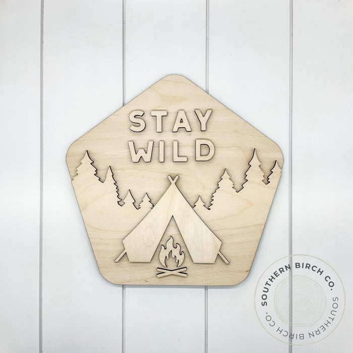 Stay Wild 3D Blank