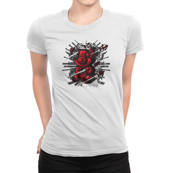 Tactical Gummy Bear - Ladies T-Shirt White