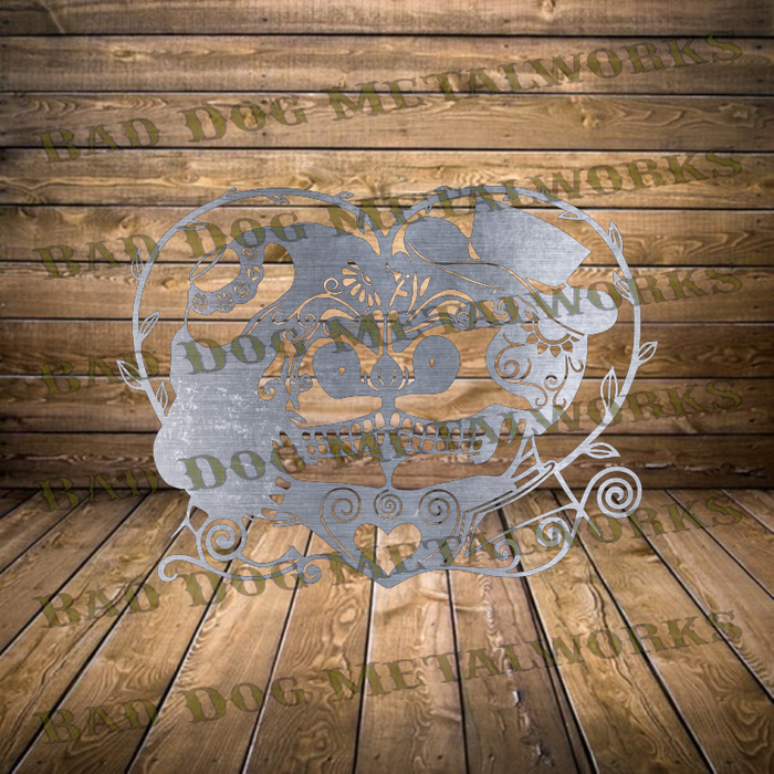 Til Death Kissing Skulls - Dxf and Svg