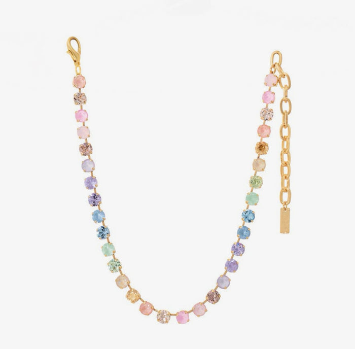 TOVA Oakland Necklace, TOVA Fairy Dust Mix necklace, handmade Swarovski crystal necklace, Swarovski crystal necklace, colorful crystal necklace, multicolor necklace, statement necklace, layered necklace, TOVA jewelry, handmade jewelry, colorful jewelry, sparkly necklace, boutique jewelry, gift for her, women’s accessories, Oh Meredith jewelry