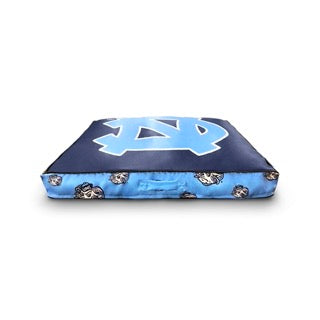 UNC Tar Heels Pillow Style Dog Bed - Front View - Stadium Spot